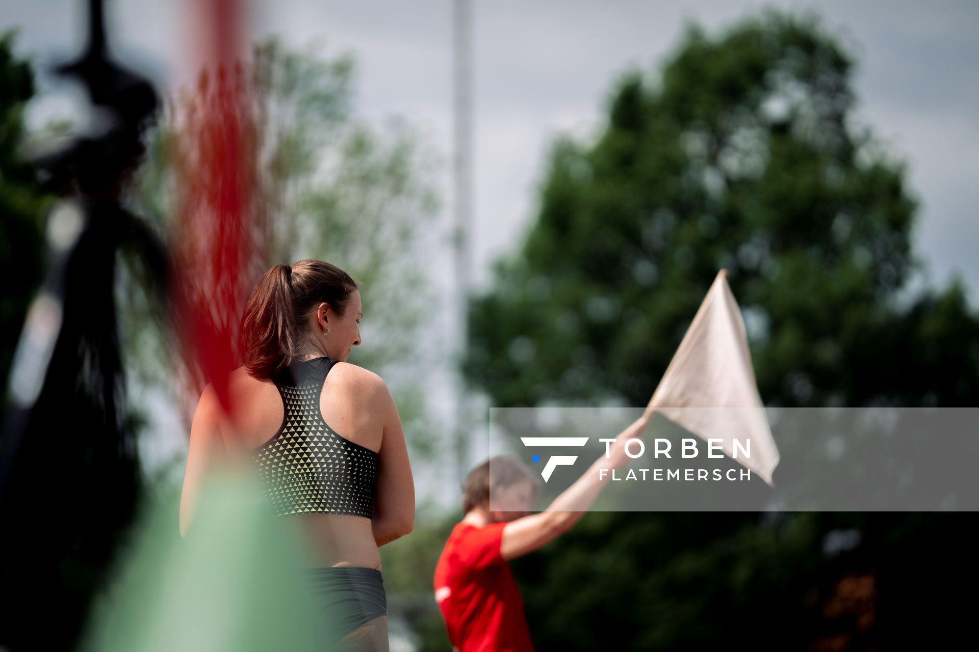 Luzie Sophie Probst (LC Paderborn) im Weitsprung am 14.05.2022 beim Nationalen Leichtathletik-Meeting im Erika-Fisch-Stadion in Hannover